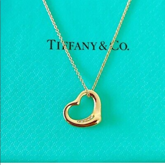 Tiffany & Co. Jewelry - Tiffany & Co. 18k Yellow Gold 5diamond necklace